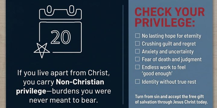 From “Check Your Christian Privilege” to Embrace the Real Privilege